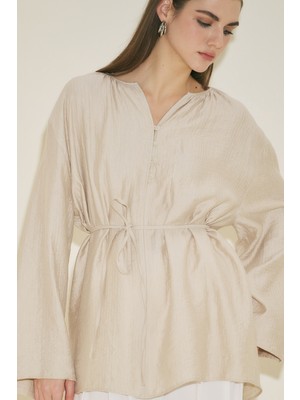 Manuka Dokulu Dökümlü Tunik Taş