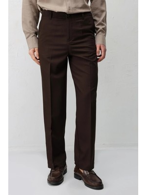 Antioch Koyu Kahve Straight Fit Erkek Pantolon