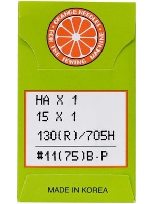 Orange Needles Ev Tipi Dikiş Makine Iğnesi 11 Numara (10 Adet)