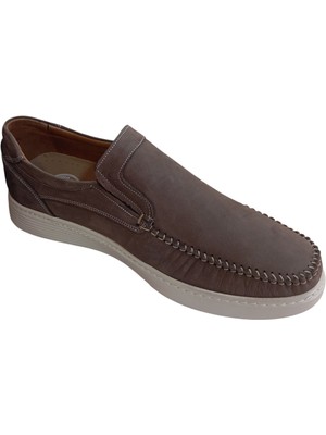 Modayak Manch Kum Nubuk Beyaz Poli Taban Hakiki Deri Erkek Ayakkabı