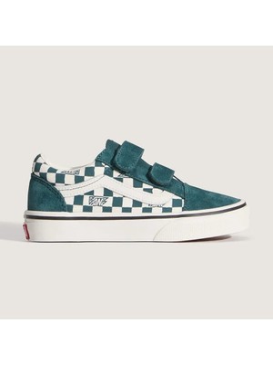 Vans Old Skool V Unisex Çocuk Koyu Yeşil Spor Ayakkabı - VN000CYA