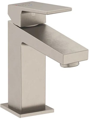 VitrA Artema Minimax Square A4372034 Lavabo Bataryası, Fırçalı Nikel