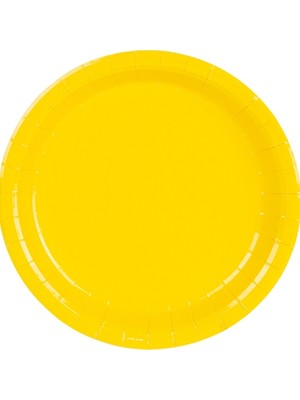 Party Express Karton Tabak 23CM 8'li - Sarı