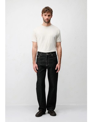 Antioch Siyah Baggy Fit Erkek Jean