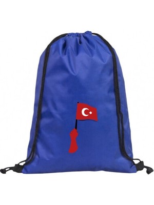 Hero Tasarım Ilelebet Türk Bayrağı - Ipli Sırt Çantası - Spor - Günlük - Okul 35*45CM One Size | BLL3782