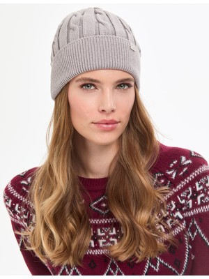 Pierre Cardin Kadın Gri Melanj Şapka 50317766-VR086