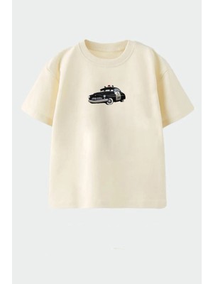 Monila Erkek Çocuk Pamuklu Araba Baskılı T-Shirt