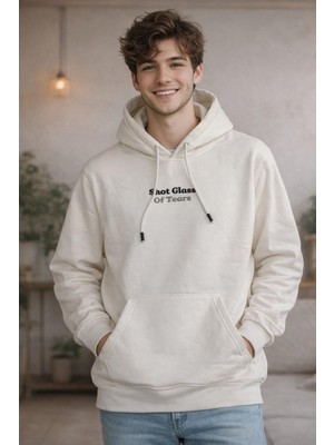 Kapüşonlu Shot Glass Tasarım Baskılı Sweatshirt