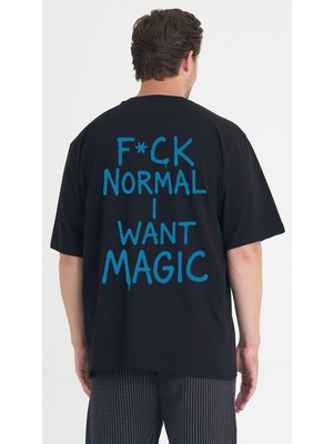 Gothamvibes Erkek Relaxed 006 Oversize Siyah T-Shirt