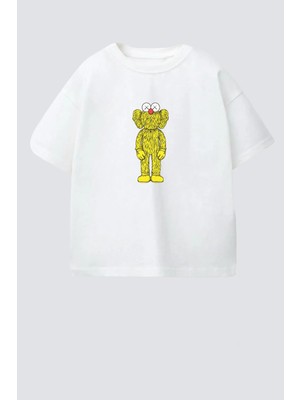Monila Erkek Çocuk Pamuklu Bisiklet Yaka Baskılı T-Shirt
