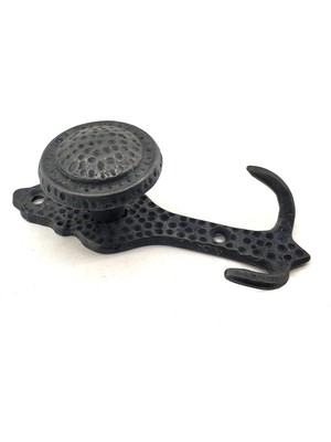 Antika Tarz Dekoratif Pirinç Portmanto Askı - 115X51 Mm, Oksit Nemere Home