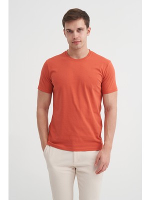 Cazador Basic Süprem Erkek T-Shirt  46230 Kiremit