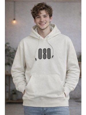 Starzone Kapüşonlu 080 Tasarım Baskılı Sweatshirt