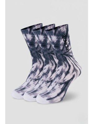 Allunique Coolmax Spor Çorabı 3'lü Paket Batik Desenli ve Thermocool Hızlı Kuruma Özellikli