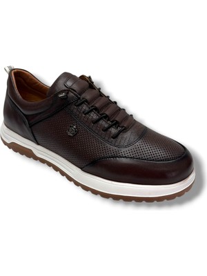 Hidayet Özel 1248-26 Hakiki Baskı Deri Casual Erkek Ayakkabı