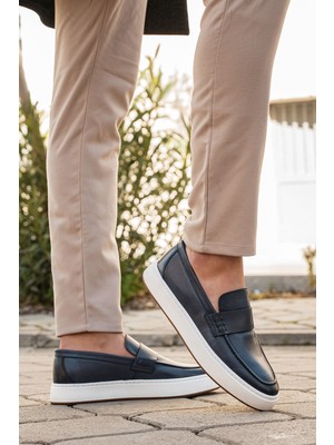 Panorama Kalın Taban Hakiki Deri Erkek Ayakkabı