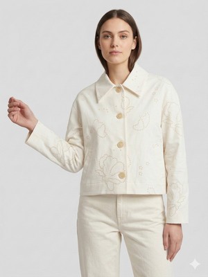 Centilmen Naar Kendinden Işlemeli Ceket 32610