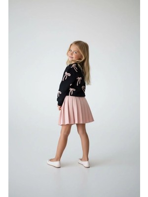 Lea Kids Kız Çocuk Bayramlık Pileli Etek Sweat Takım