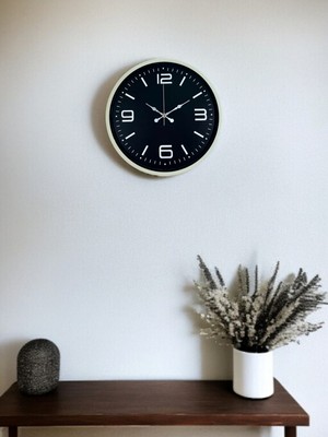 Çetiner Group 36 cm Krem Şık Dekoratif Duvar Saati