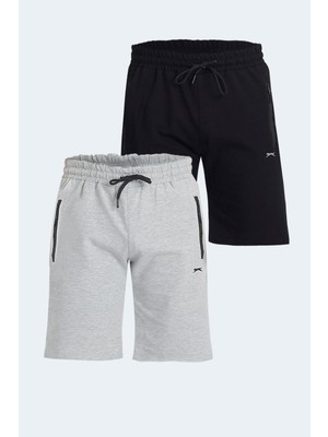 Slazenger Over 2 Li Set Erkek  Lacivert - Koyu Gri Şort