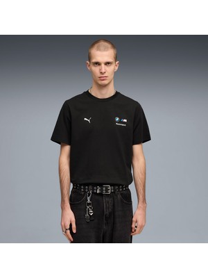 Puma Bmw Motorsport Essential Logo Erkek Siyah Tişört (634897-01)