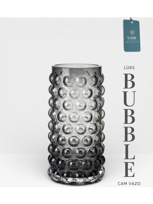 Ynsk Luxury | Bubble  | Ithal  Cam Vazo (23 Cm)