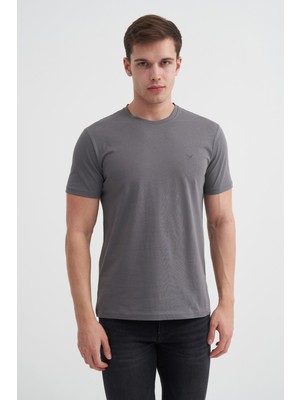 Cazador Basic Süprem Erkek T-Shirt  46230 Antrasit