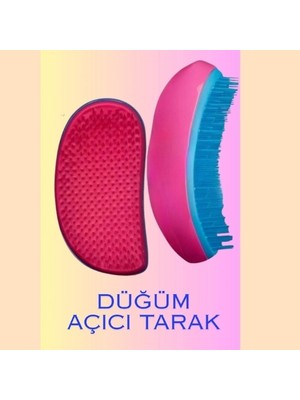 Uni Zer Saç Açıcı Tarak Kolay Tarama Düğüm Açıcı Tarak Yetişkin ve Çocuklar Için Kavisli Tarak