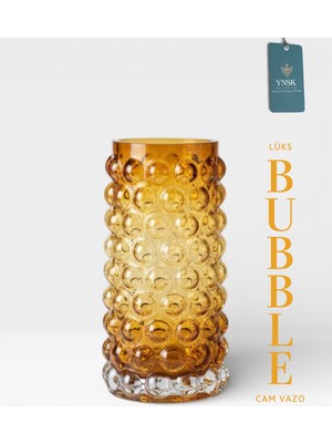 Ynsk Luxury | Bubble  | Ithal  Cam Vazo (23 Cm)