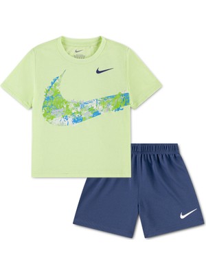 Nike Nıke E1D1 Gfx Jersey/mesh Short Erkek Çocuk Tişört-Şort Takım 76N627