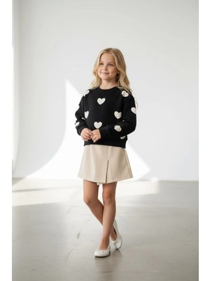 Lea Kids Kız Çocuk Bayramlık Pileli Etek Sweat Takım