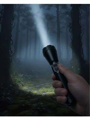 Zenvia Profesyonel Şarjlı El Feneri Yüksek Parlaklık 9000MAH Bataryalı Set