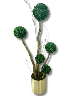 Yapay Ağaç 5 Li Şimşir Top 170 cm 30X30 Metal Saksı