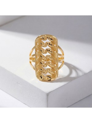 Ferizz Altın Kaplama Kaburga Model Kadın Yüzük YZK-512