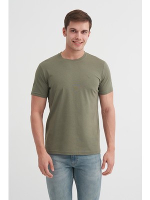 Cazador Basic Süprem Erkek T-Shirt  46230 Haki