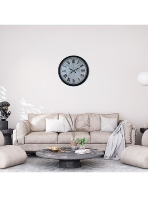 Çetiner Group Siyah 36 cm Atlas Tasarım Duvar Saati