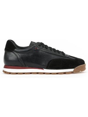 Ziya, Erkek Hakiki Deri Sneaker 1611026Z1020 Siyah