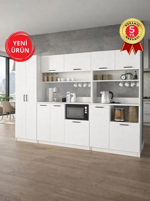 Dorpek Tuco 5 Raflı Kiler Dolabı & Tuco 3 Kpk Mutfak Dolabı, Kahve Köşesi & Tuco 2 Kpk Çok Amaçlı Dolap