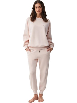 Penye Mood Kadın Pembe Pijama Takımı PM9935