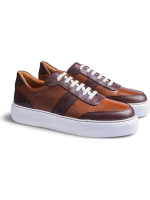 CARVAO Mantaro Casual Hakiki Deri Kahverengi-Taba Erkek Ayakkabı
