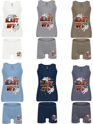 GMG Collection Baby 6 Lı Paket Erkek Çocuk Boxer Atlet Takım