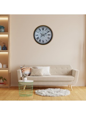 Çetiner Group Kahverengi 36 cm Atlas Tasarım Duvar Saati