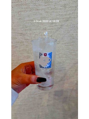 Ada Home Collection Yeni Raki Tasarımlı Cam Bardakta Jel Mum