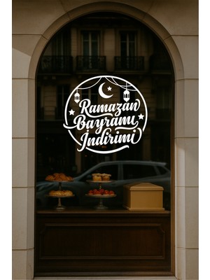 New Jargon Ramazan Bayramı Indirimi Cam Vitrin Yazısı – Bayram Kampanyası Stickerı