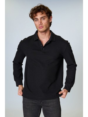 Twister Esw 2953 Polo Yaka Dokulu Kumaş Erkek Sweat