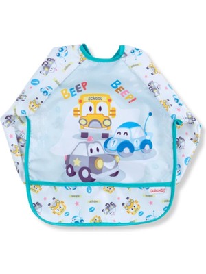 Bebe-chi Bebechi Bambino Kids Uzun Kollu Mama ve Aktivite Önlüğü Arabalar (6-24 Ay)