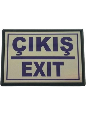 Cemax Yönlendirme Büyük Çıkış (Exit) 13X8,5 cm