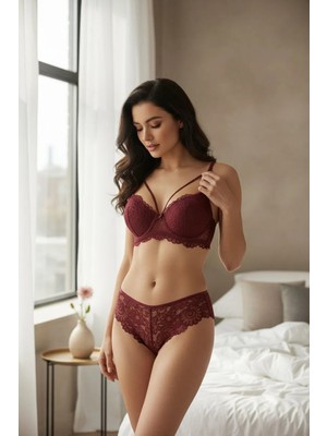 Elbiyou Dantelli Sütyen Takımı