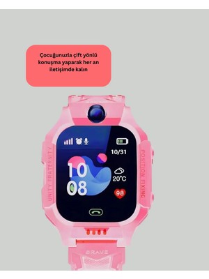 S10 Akıllı Çocuk Saati Çift Yönlü Konuşma ve Sos Fonksiyonu Tdms-07