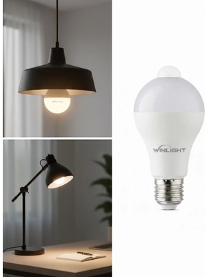 Sensörlü LED Lamba Otomatik Algılama Enerji Tasarruflu Aydınlatma Tdms-07